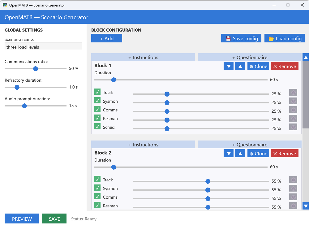 OpenMATB Scenario Generator UI